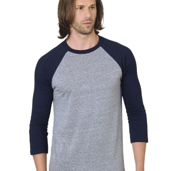 Unisex Triblend Three-Quarter Sleeve Raglan T-Shirt Thumbnail